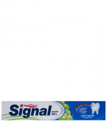 خمیر دندان سیگنال Signal سری Cavity Fighter مدل Fresh Apple Flavour حجم 100 میلی لیتر