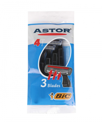 خودتراش بیک Bic سری Astor بسته 4 عددی