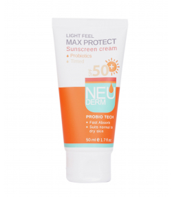 کرم ضد آفتاب SPF50 نئودرم Neuderm مدل Max Protect حجم 50 میلی لیتر