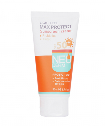 کرم ضد آفتاب SPF50 نئودرم Neuderm مدل Max Protect حجم 50 میلی لیتر