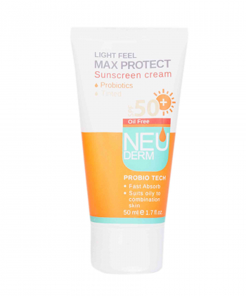 کرم ضد آفتاب فاقد چربی SPF50 نئودرم Neuderm مدل Max Protect حجم 50 میلی لیتر