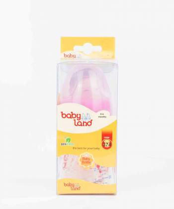 شیشه شیر پیرکس دهانه عریض بی بی لند Baby Land مدل 374 حجم 150 میلی لیتر