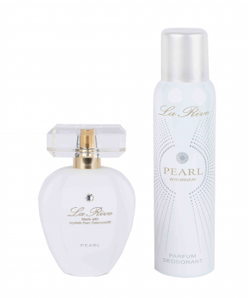 ست عطر و اسپری دئودورانت زنانه لا ریو La Rive مدل Pearl حجم 75 میلی لیتر