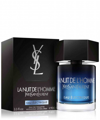 ادوتویلت مردانه ایو سن لورن Yves Saint Laurent مدل La Nuit de LˊHomme Eau Electrique حجم 100 میلی لیتر