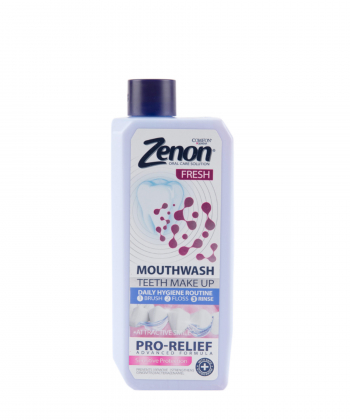 دهانشویه مناسب لثه های حساس زنون Zenon مدل Pro-Relief حجم 400 میلی لیتر