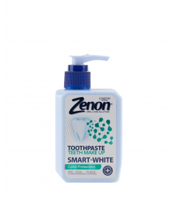 خمیر دندان سفیدکننده پمپی زنون Zenon مدل Smart White حجم 230 میلی لیتر