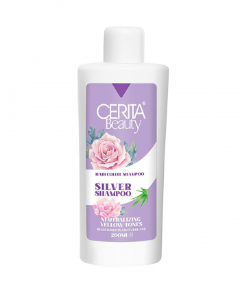 شامپو رنگساژ سریتا بیوتی Cerita Beauty مدل Silver حجم 200 میلی لیتر