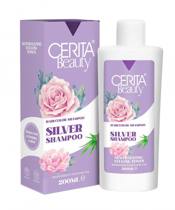 شامپو رنگساژ سریتا بیوتی Cerita Beauty مدل Silver حجم 200 میلی لیتر