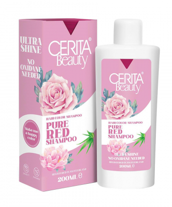 شامپو رنگساژ قرمز سریتا بیوتی Cerita Beauty حجم 200 میلی لیتر