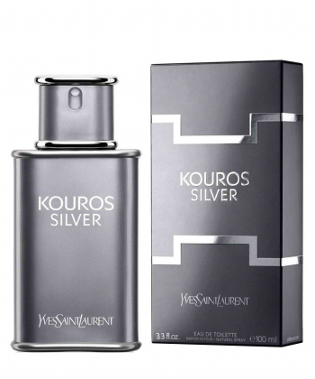 ادوتویلت مردانه ایو سن لورن Yves Saint Laurent مدل Kouros Silver حجم 100 میلی لیتر