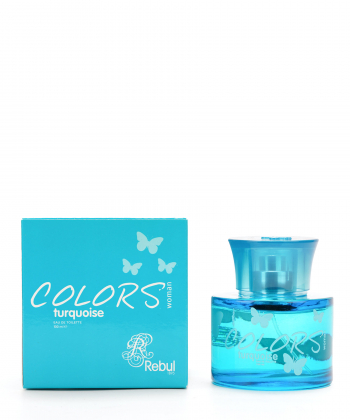 ست عطر و اسپری دئودورانت زنانه ریبول Rebul مدل Colors Turquoise حجم 100 میلی لیتر