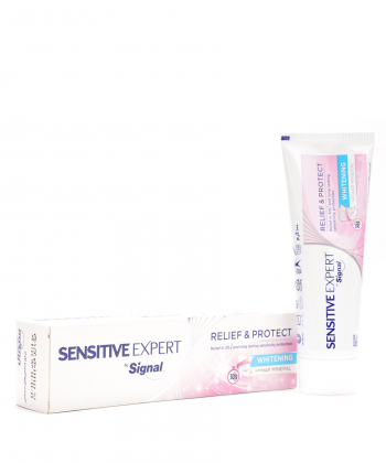 خمیردندان سفیدکننده دندن های حساس سیگنال Signal مدل Sensitive Expert Whitening وزن 100 گرم