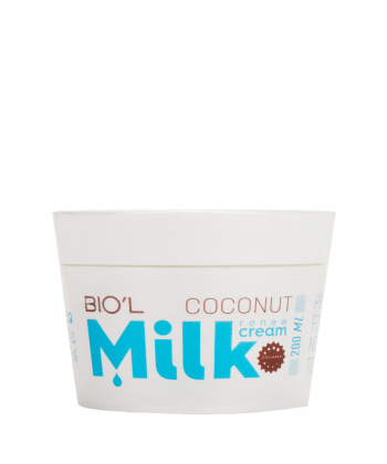 کرم نرم کننده پوست بیول BIOˊL مدل Coconut Milk حجم 200 میلی لیتر