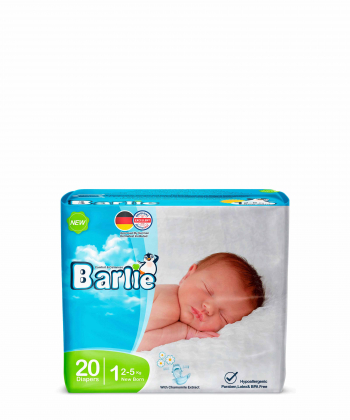 پوشک بچه سایز 1 بارلی Barlie بسته 20 عددی