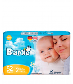 پوشک بچه سایز 2 بارلی Barlie بسته 52 عددی