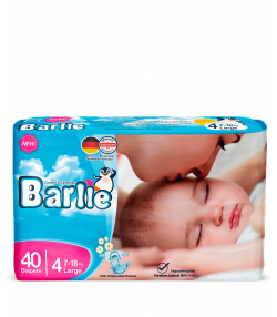 پوشک بچه سایز 4 بارلی Barlie بسته 40 عددی