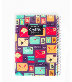 دفتر 80 برگ چیترا Chitra کد 40014