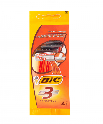 خودتراش بیک Bic مدل Sensitive بسته 4 عددی