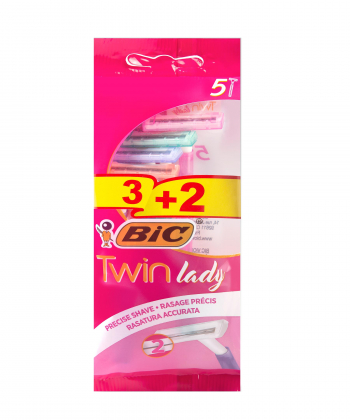 خودتراش زنانه بیک Bic مدل Twin Lady بسته 5 عددی