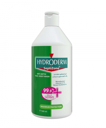 ژل شستشو صورت و بدن هیدرودرم Hydroderm مدل SeptiZone حجم 500 میلی لیتر