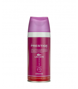 اسپری دئودورانت زنانه پرستیژ Prestige مدل Lacoste Touch of Pink حجم 150 میلی لیتر