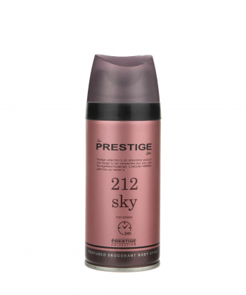 اسپری دئودورانت زنانه پرستیژ Prestige مدل 212 Sky حجم 150 میلی لیتر