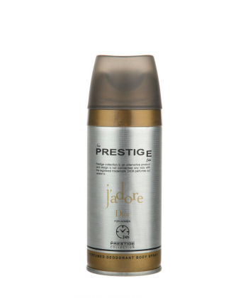 اسپری دئودورانت زنانه پرستیژ Prestige مدل Jˊadore حجم 150 میلی لیتر