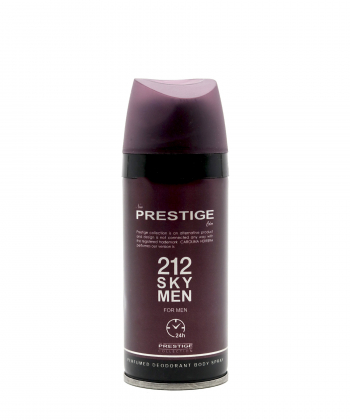 اسپری دئودورانت مردانه پرستیژ Prestige مدل 212 Sky Men حجم 150 میلی لیتر