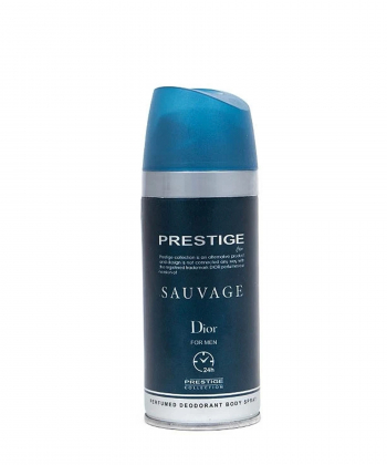 اسپری دئودورانت مردانه پرستیژ Prestige مدل Sauvage حجم 150 میلی لیتر