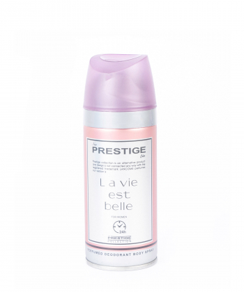 اسپری دئودورانت زنانه پرستیژ Prestige مدل La Vie Est Belle حجم 150 میلی لیتر