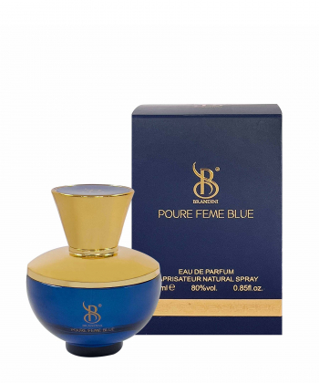 عطر جیبی زنانه برندینی Brandini مدل Poure Feme Blue حجم 25 میلی لیتر