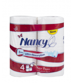 دستمال توالت نانسی Nancy بسته 4 عددی