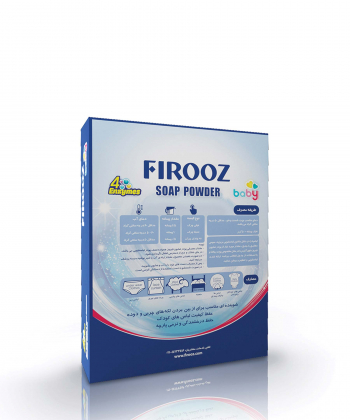 پودر صابون لباسشویی 4 آنزیم فیروز Firooz وزن 400 گرم