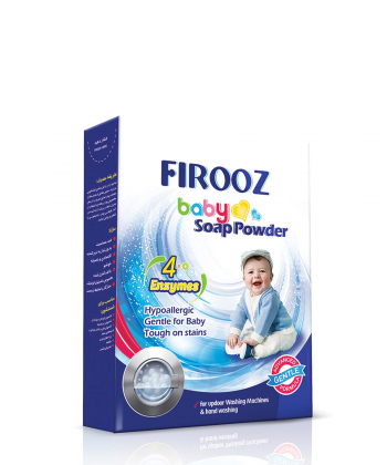 پودر صابون لباسشویی 4 آنزیم فیروز Firooz وزن 400 گرم