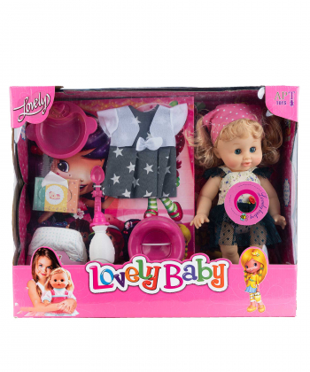 عروسک بیبی به همراه وسایل کی تویز Kitoys کد 3020doll