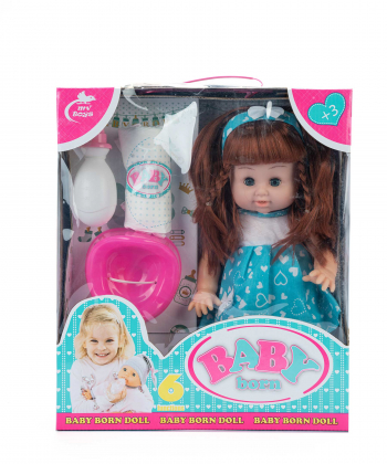 عروسک دخترانه به همراه وسایل بیبی بورن Baby Born کد 677doll