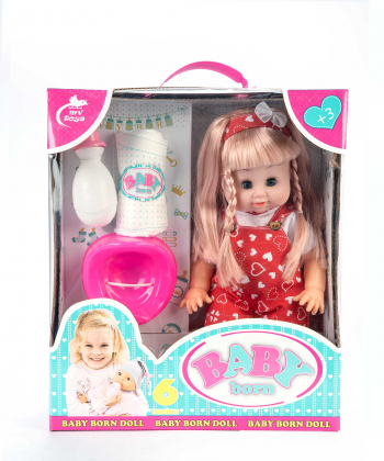 عروسک دخترانه به همراه وسایل بیبی بورن Baby Born کد 677doll