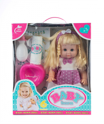 عروسک دخترانه به همراه وسایل بیبی بورن Baby Born کد 677doll