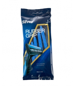 خودتراش سیلور Silver مدل Rubber Grip بسته 5 عددی